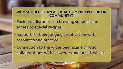 Why Should I Join A Local Homebrew Club Or Community? - The Pint Guy