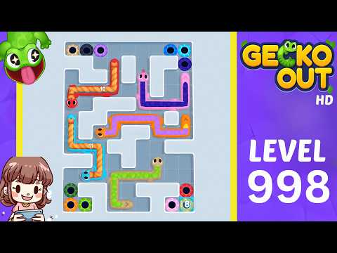 Gecko Out Level 998 Solution Walkthrough