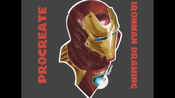 Ironman procreate drawing time lapse marvel avengers