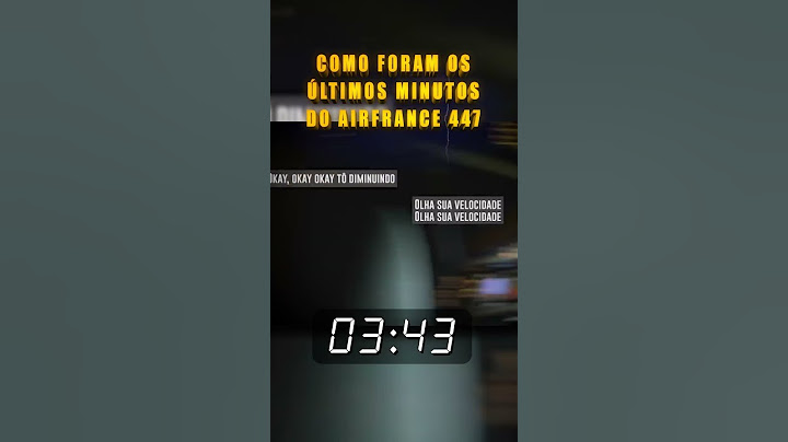 Audio da CAIXA PRETA do AF447 traduzido