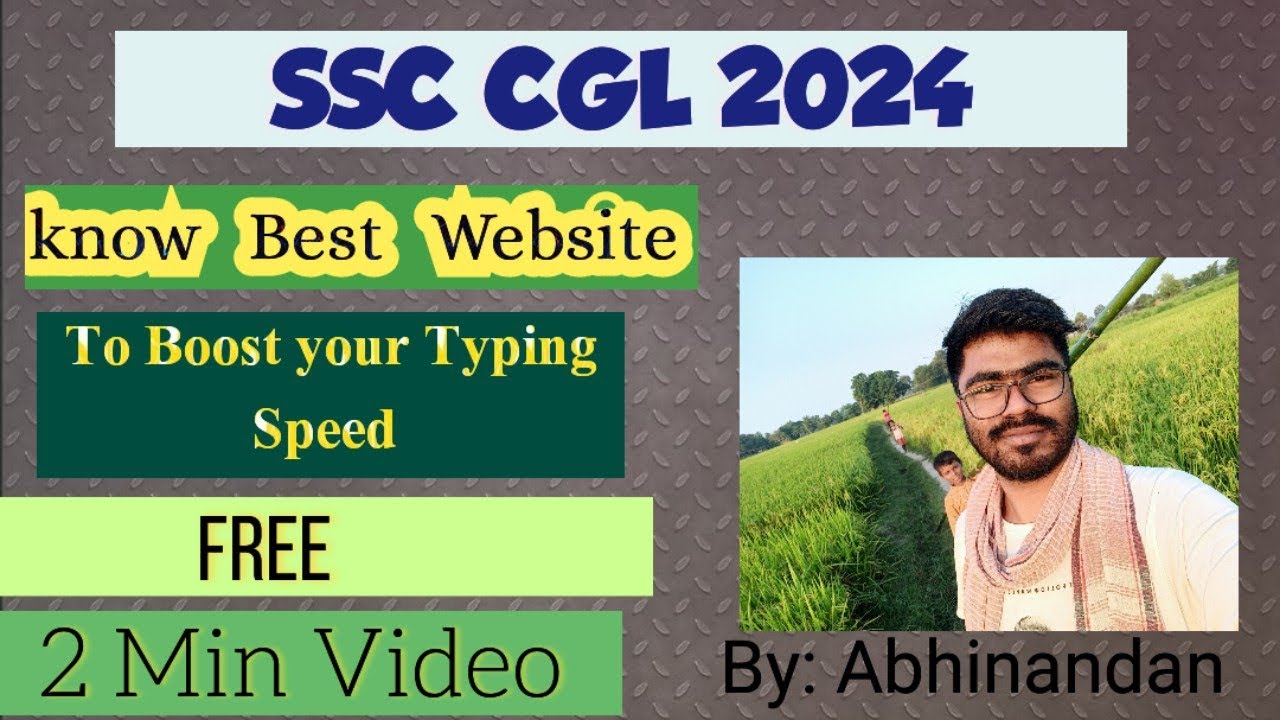 FREE TYPING Website || for SSC CGL 2024 || SSC FREE TYPING - YouTube