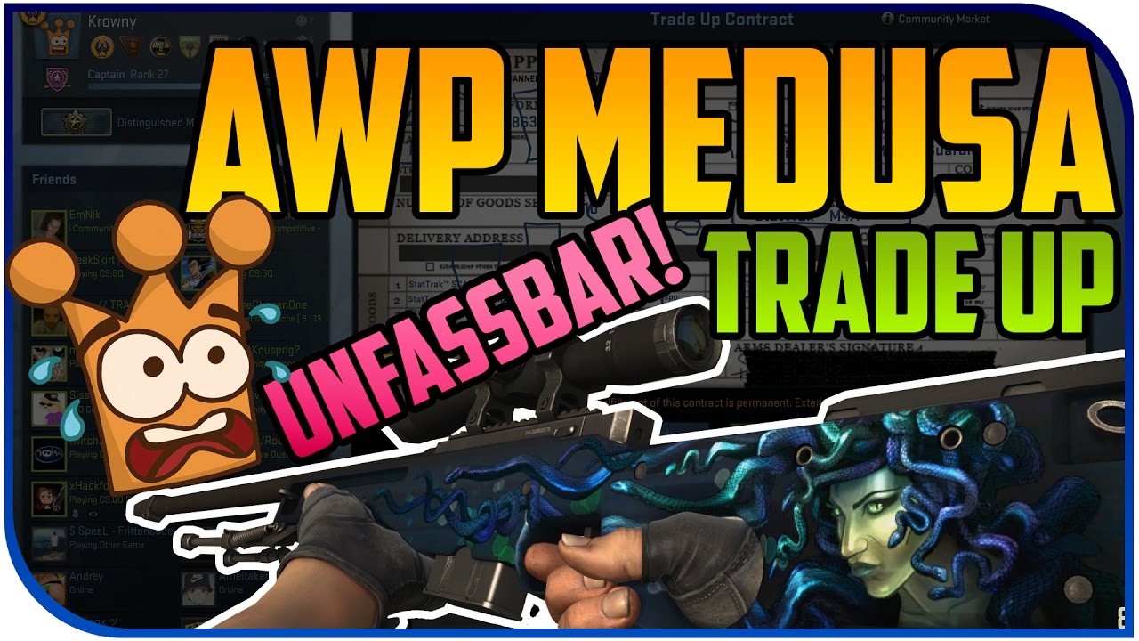 AWP MEDUSA TRADE UP 10% Unglaublich ( CS GO DEUTSCH ) - YouTube