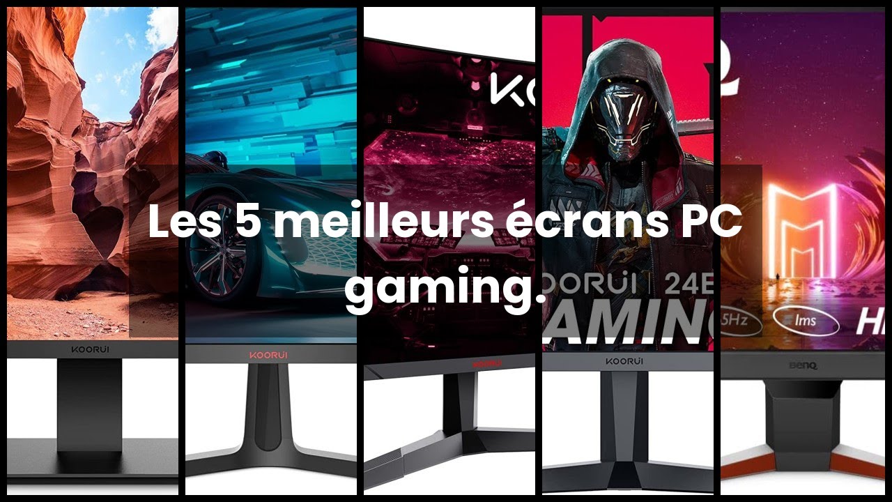 KOORUI Ecran PC Gamer 24 Pouces, 165Hz 1080p 1ms IPS, Adaptive Sync,  Moniteur PC HDMI, Angle de Vision de 178°, Montage Mural VESA (FHD  1920x1080