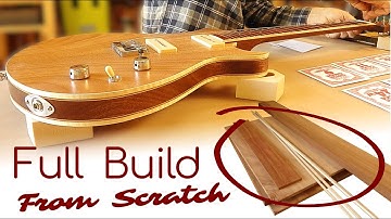 Full Build |  One-of-a-Kind P90 Guitar With Intricate Natural Wood Finishes