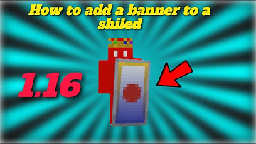 How to add/make a banner on a shield in Minecraft...