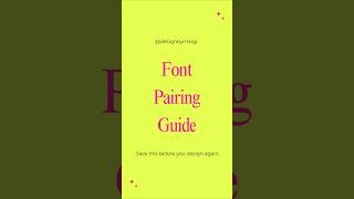 Just look into FONT PAIRING GUIDE ❤️