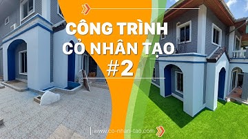 Công trình thi công trải thảm cỏ nhân tạo sân vườn Tây Ninh | Cỏ Nhân Tạo SG