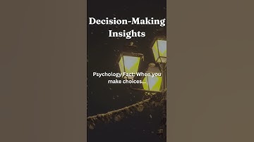 Decision-Making Insights #shorts #shortvideo #moodglimmer #mood  #psychology #facts #psychology fact