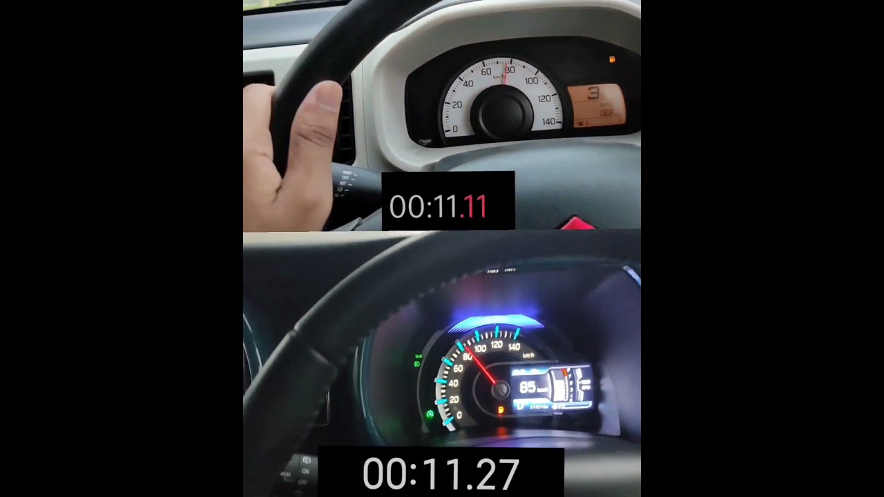 SUZUKI ALTO AGS VS SUZUKI HUSTLER 0 TO 100 TEST 