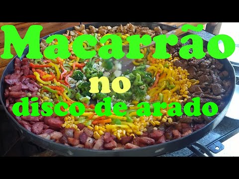 como fazer macarrão no disco de arado (cozinha simples)