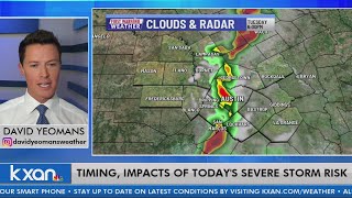 David Yeomans update about Tuesday's severe storm risk