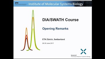 Opening Remarks - Ben Collins - DIA/SWATH Course 2017 - ETH Zurich