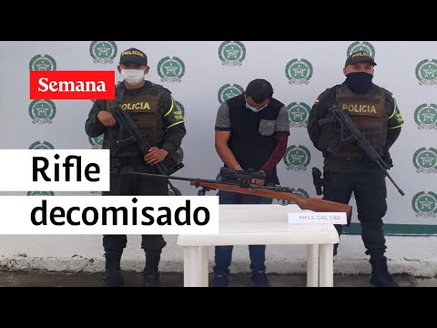 El rifle de alto poder decomisado al ELN en Norte de Santander  | Semana Noticias