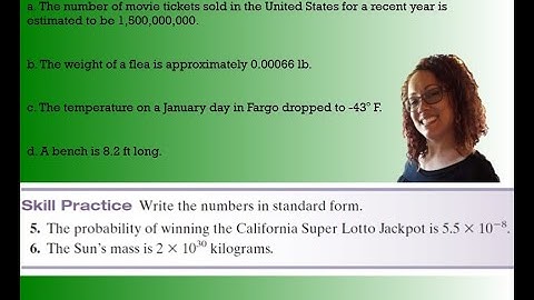 Converting between scientific notation and standard form in a real world situation