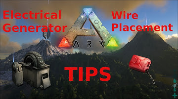 Ark Survival Evolved Electrical Generator and Wire Placement Tips