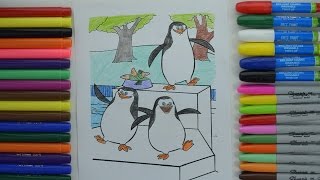 Coloring Pages Of Penguins of Madagascar For Kids