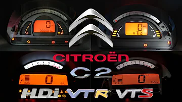 Citroën C2 (0-100 KM/H) (0-60 MPH) ACCELERATION BATTLE