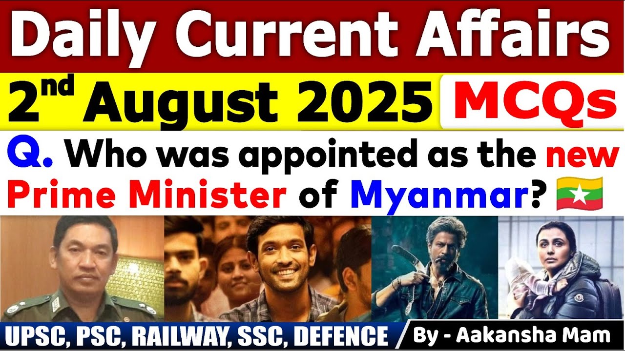 2nd August 2025 | August Daily Current Affairs 2025 | August Current ...