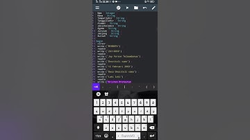 Tutorial cara membuat biodata dengan menggunakan aplikasi pascal di Hp. (Logika dan Algoritma)