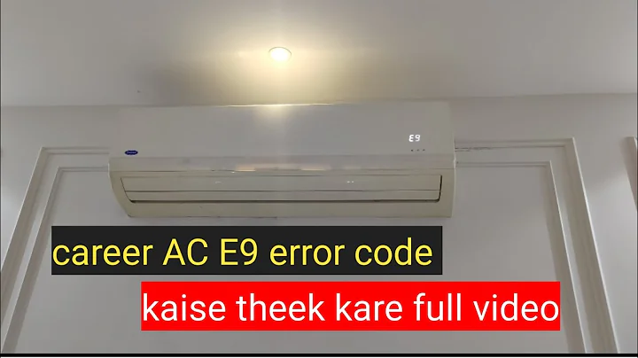 Career AC E9 error code how to solve