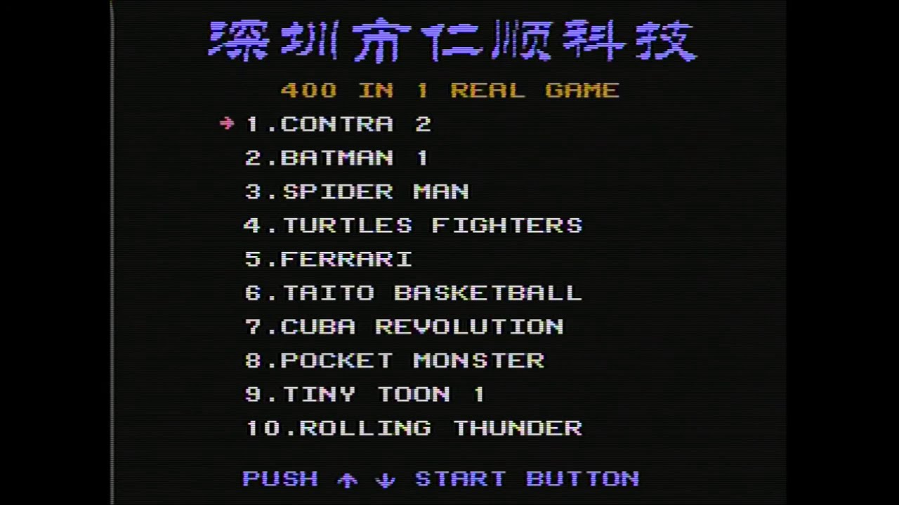 NES Famicom Coolboy 400in1 games 001-015 (part 01)