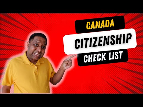 Video thumbnail: Canada citizenship checklist, step by step