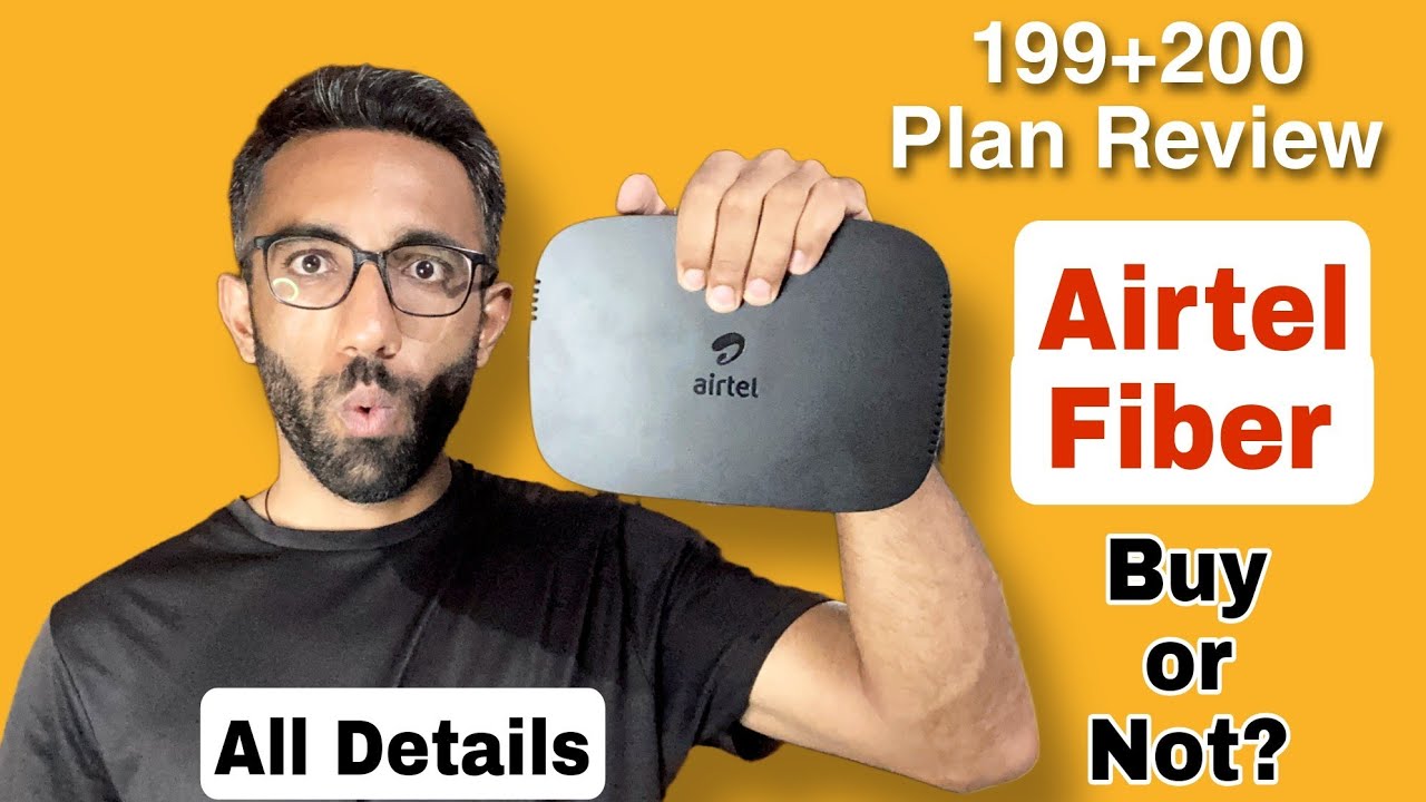 Airtel Fiber Standby/Backup Plan (199+200) Review, Speed Test, TV Channels, Smart Android 4K Box