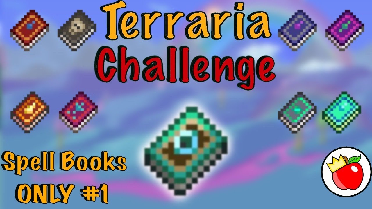 Can You Beat Terraria Using Spell Books Only? Terraria Challenge 1