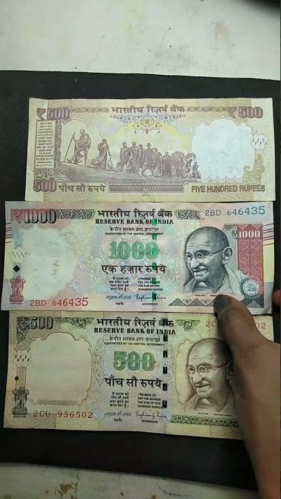 500 & 1000 Rupees notes #shorts