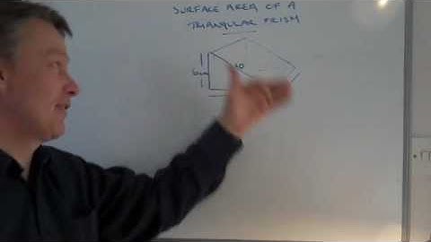 How to work out the surface area of a triangular prism