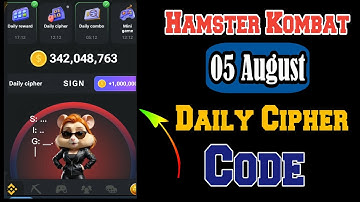 Hamster Kombat Daily Cipher Code | Hamster Kombat Daily Cipher Today 5 August