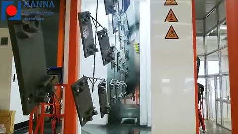 Automatic Powder Coating Booth System fast color change cyclone recovery equipment