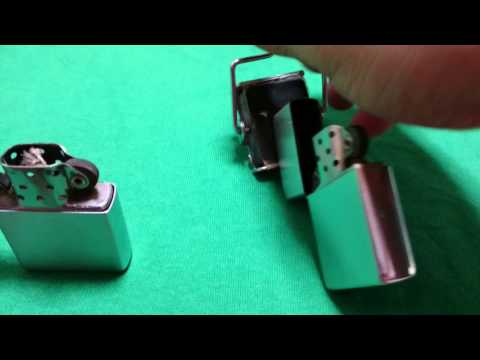 ZIPPO フルスタンプ スチールとブラスの開閉音の違い