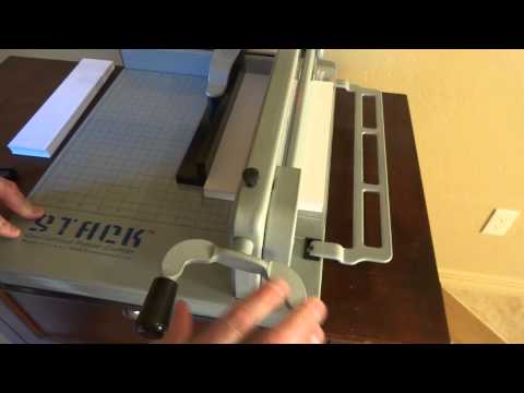 STACK® S12 Paper Cutter Blade & Cut Pad Change 