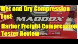 Compression Test Wet and Dry With Harbor Freight Compression Tester