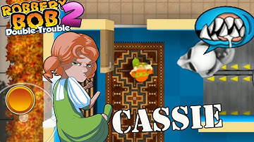 Use Cassie Costume Vs Mario Ghost Gameplay Perfect All Levels - Robbery Bob 2 - Part 4