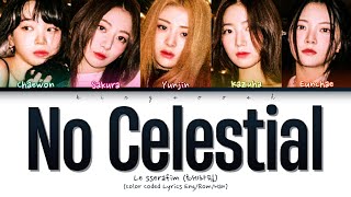 [CORRECT] LE SSERAFIM 'No Celestial' Lyrics (르세라핌 No Celestial 가사) (Color Coded Lyrics) Resimi