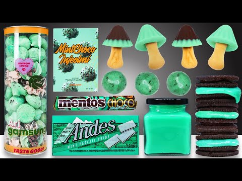Mint Chocolate Food Mukbang 민트 초코 먹방 Labeat 랩잇 