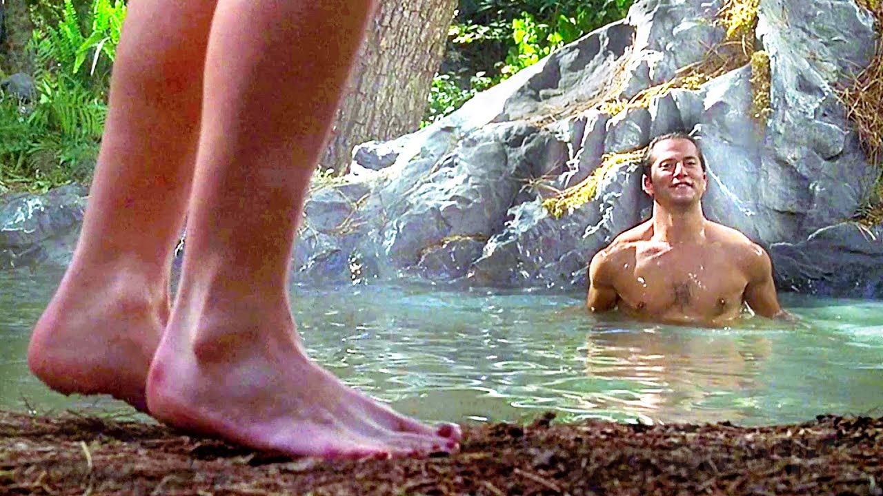 灼熱の温泉シーン | ダンテズ・ピーク | 映画シーン