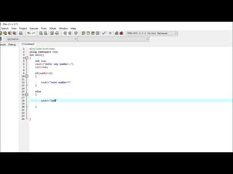How to perform even odd function in Dev C++ | C++ | Tutorials