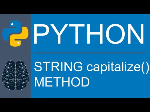 Python | Data Type | String | capitalize() Method