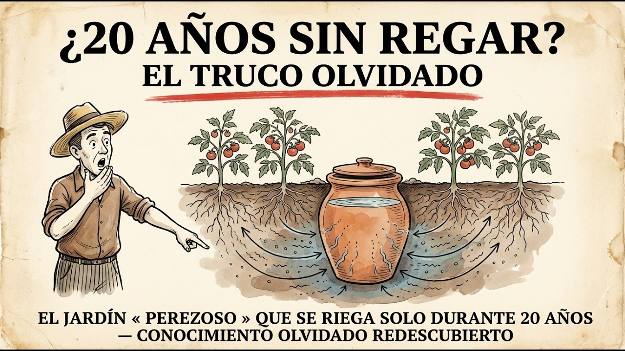 El jardín “perezoso” que se riega solo durante 20 años — conocimiento olvidado redescubierto
