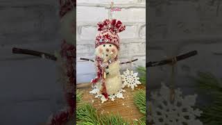 Festive Frosty Friends: Elevate Your Home with Plush Snowman Figurines & Ornaments ❄️ #christmas