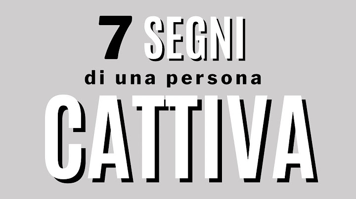 7 segni di una persona cattiva