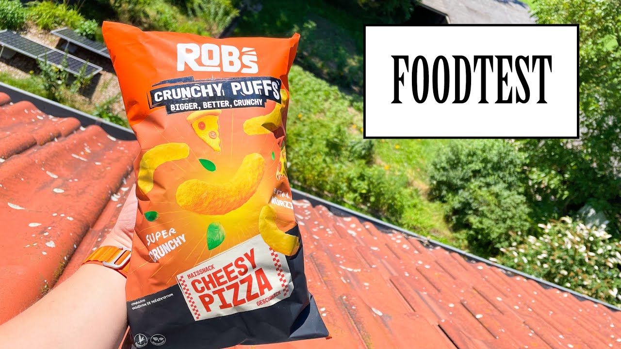 Crunchy Robs Rob's Crunchy Puffs - Cheesy Pizza | FOODTEST - YouTube