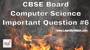 CBSE Computer Science C++ important question for exam | Output Problem 6