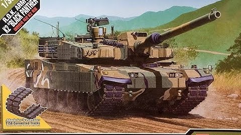 Building the 1/35 ROK K2 Black Panther tank, by Academy. Part 2