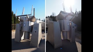 929-154: Rühle vacuum tumbler with lifter for 200 liter meat bins
