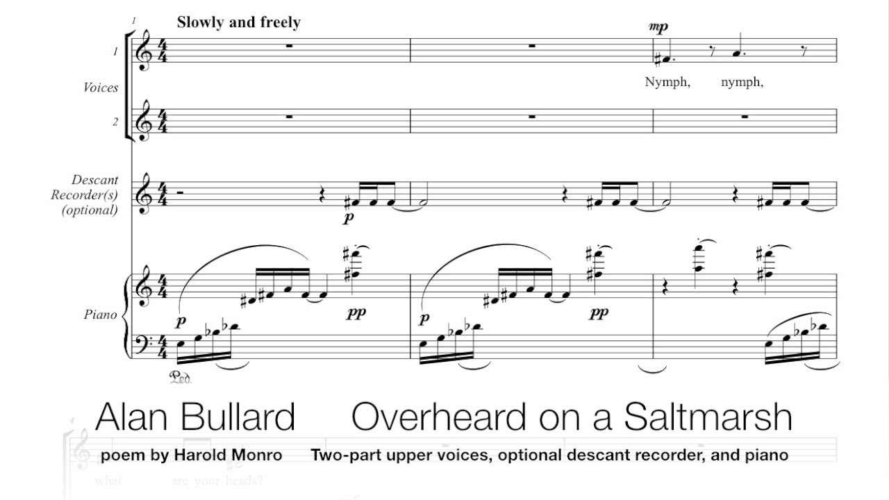 Alan Bullard: Overheard on a Saltmarsh