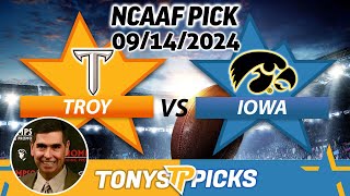 Troy vs. Iowa Pick 9/14/24 NCAAF Week 3 Predictions